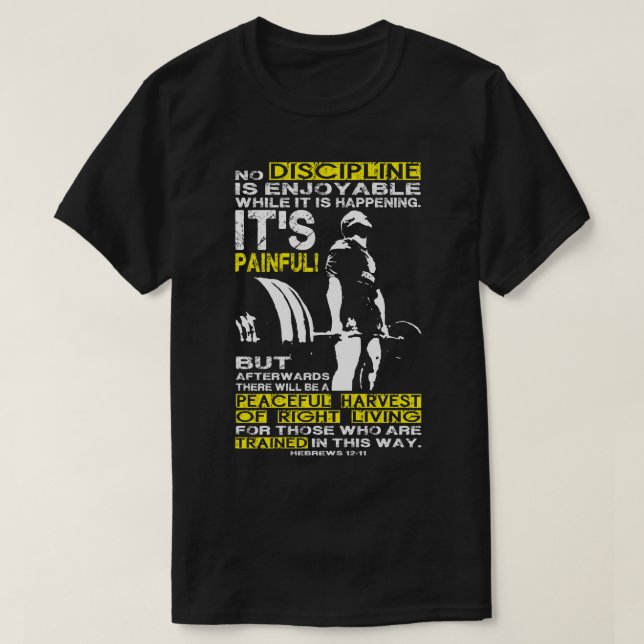 DISZIPLINIE - Abbruch der Stilllegung Motivierend T-Shirt (Design vorne)