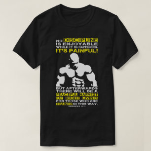 DISZIPLINIE - Bodybuilding Workout Motivierend T-Shirt