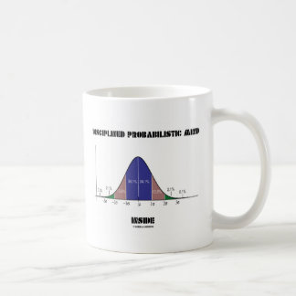 Disziplinierte probabilistische Geisteshaltung inn Kaffeetasse