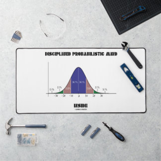 Disziplinierte probabilistische Geisteshaltung inn Schreibtischunterlage