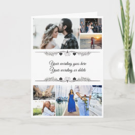 DIT 6 Foto| Ehepaare, romantische minimalistische  Karte