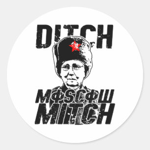 Ditch Moscow Mitch Mcconnell - Abstimmung 2020 Res Runder Aufkleber