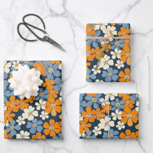 Ditsy Blume Pattern Geschenkpapier Set