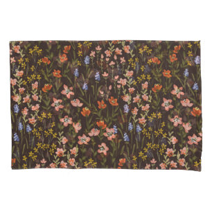 Ditsy-Blume: Vintages Mille-Fleur-Muster Kissenbezug