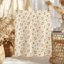 Ditsy-Blumen Cottagecore-Boho-Wildflower-Beige Geschirrtuch