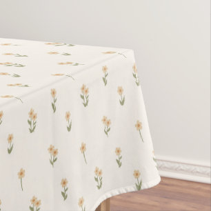 Ditsy-Blumen-Cottagecore-Boho-Wildflower-Beige Tischdecke