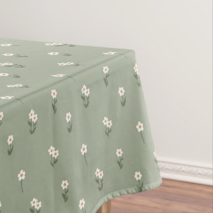 Ditsy-Blumen-Cottagecore-Boho-Wildflower-Salbei Tischdecke