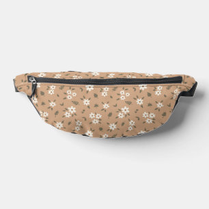 Ditsy-Blumen Cottagecore-Boho-Wildflower-Tan-Braun Bauchtasche