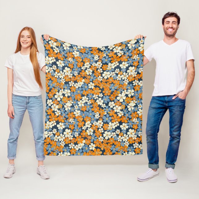 Ditsy-Blumenmuster  Fleecedecke (Beispiel)