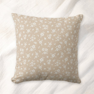 Ditsy-Blumenmuster gedämpft neutrales, weiches, bl Kissen
