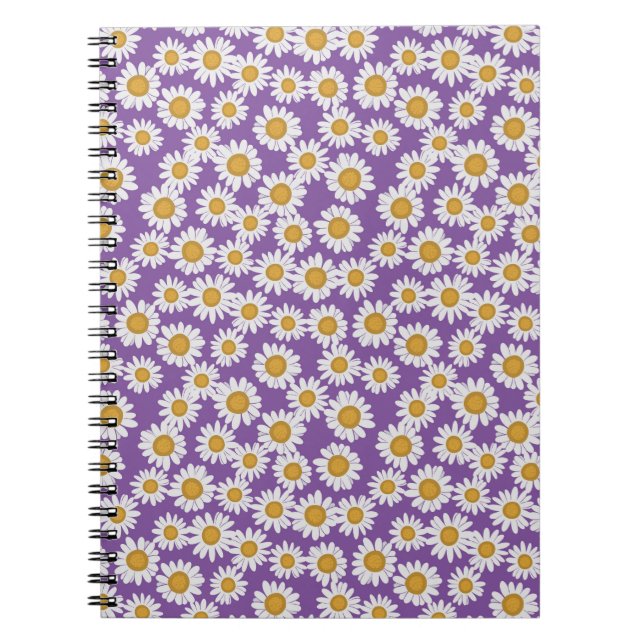 Ditsy daisy Blume Notizblock (Vorderseite)