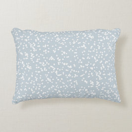 Ditsy Dots Pattern - White on Dusty Blue Dekokissen