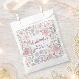 Ditsy Floral Baby Dusche Gastgeschenk Papiertasche Geschenktütchen