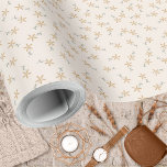Ditsy Floral - Erdton rustikal auf weißem Zement Geschenkpapier<br><div class="desc">Ditsy floral in verschiedenen Tönen rustikale Erdtonschatten auf einem weißen Zement Hintergrund. Weitere Farbwege sind verfügbar.</div>