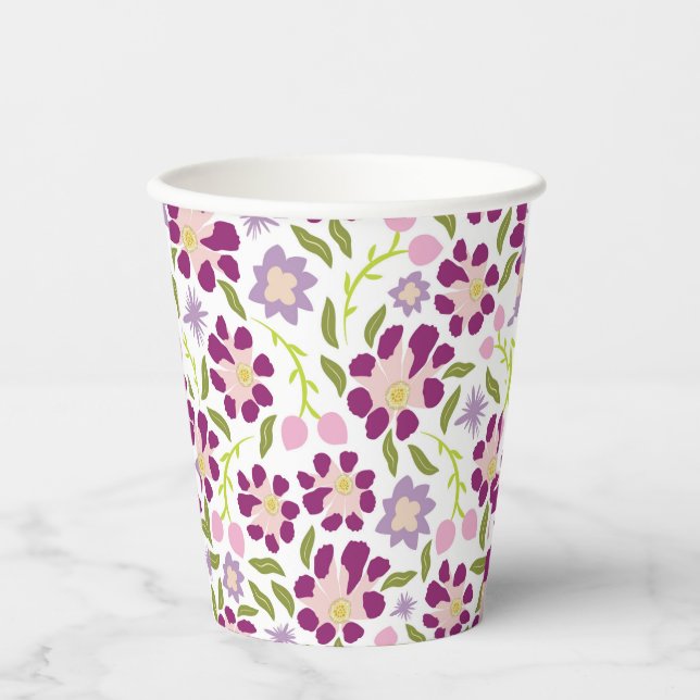 Ditsy floral pappbecher (Vorderseite)