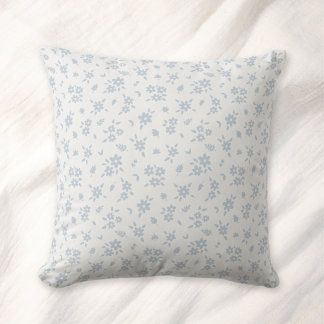 Ditsy Floral Pattern Coastal Cottage Blue White Kissen