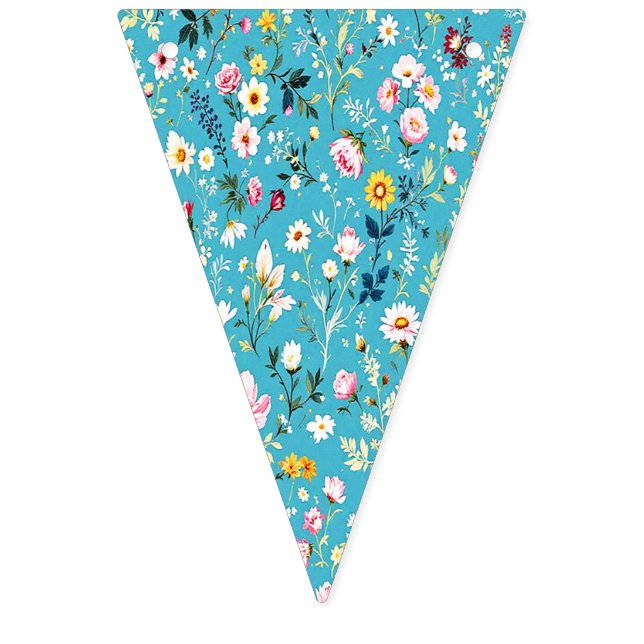 Ditsy Floral Summer Wimpelkette (Vierte Fahne)
