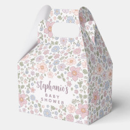 Ditsy Floral Theme Baby Dusche Party Box Geschenkschachtel