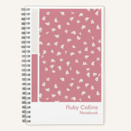 Ditsy Floral Vertical Palette Notebook Notizbuch