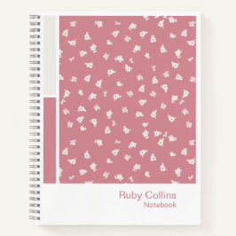 Ditsy Floral Vertical Palette Notebook Notizbuch