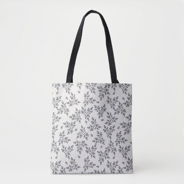 Ditsy Florals in Grau (Vorderseite)