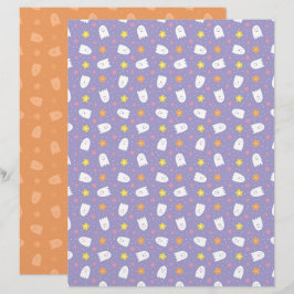Ditsy Ghosts Scrapbook Paper