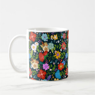 Ditsy-nahtlose Blume Muster-13554 Kaffeetasse