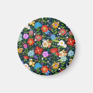 Ditsy-nahtlose Blume Muster-13554 Magnet
