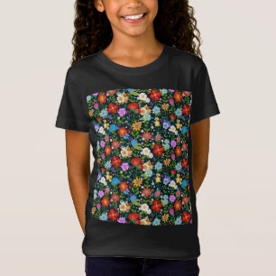 Ditsy-nahtlose Blume Muster-13554 T-Shirt