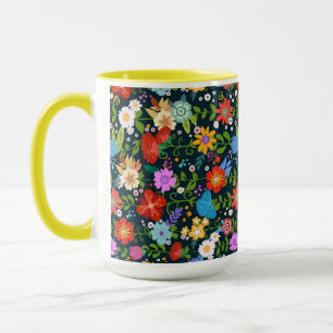 Ditsy-nahtlose Blume Muster-13554 Tasse