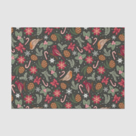 Ditsy Natural Christmas Seidenpapier