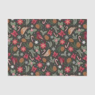 Ditsy Natural Christmas Seidenpapier