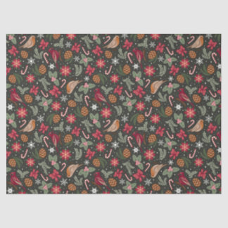 Ditsy Natural Christmas Seidenpapier