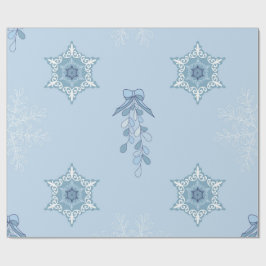 Ditsy-Schneeflocken-Muster Hintergrundtexturen Geschenkpapier