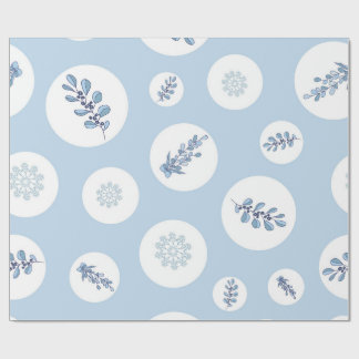 Ditsy-Schneeflocken-Muster Hintergrundtexturen Geschenkpapier