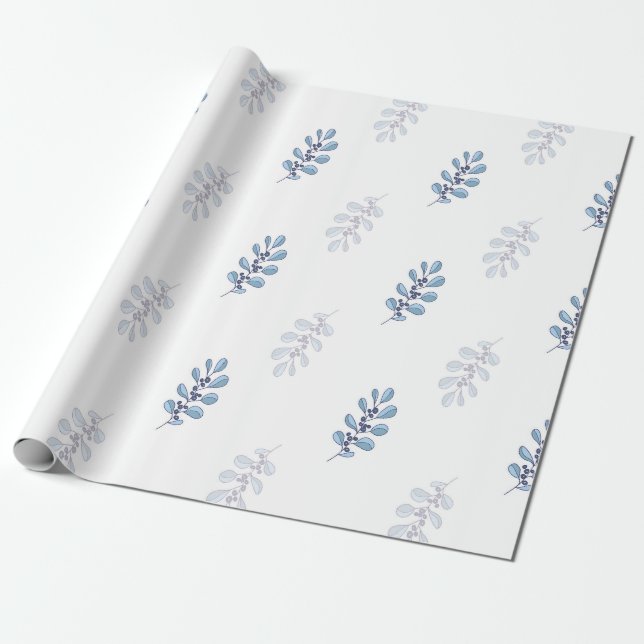 Ditsy Snowflake pattern backgrounds textures Geschenkpapier (Ungerollt)