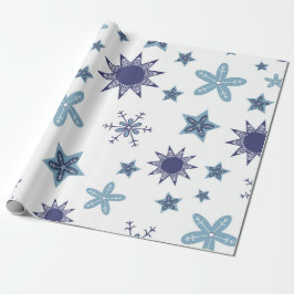 Ditsy Snowflake pattern backgrounds textures Geschenkpapier