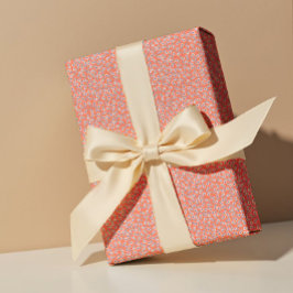 Ditsy White Daisies & Cobalt Leaves – Mini Floral Geschenkpapier