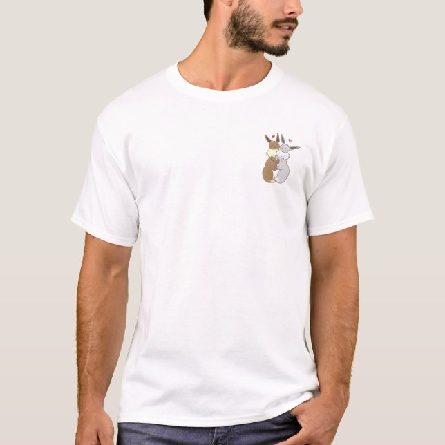 Ditto und glänzendes Eevee T-Shirt (Vorderseite)