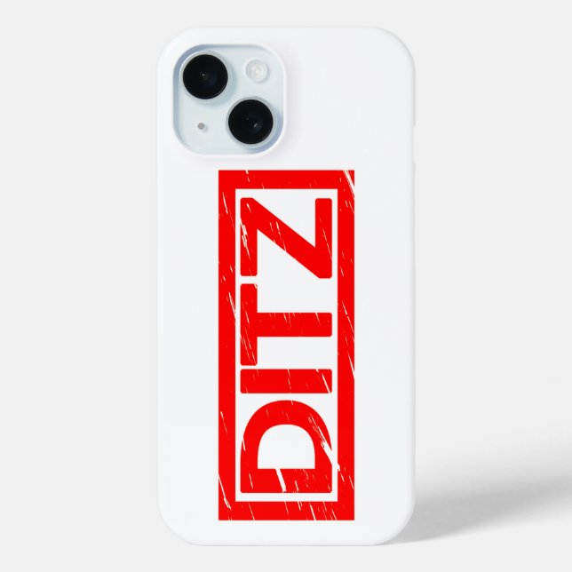 Ditz Briefmarke Case-Mate iPhone Hülle (Rückseite)