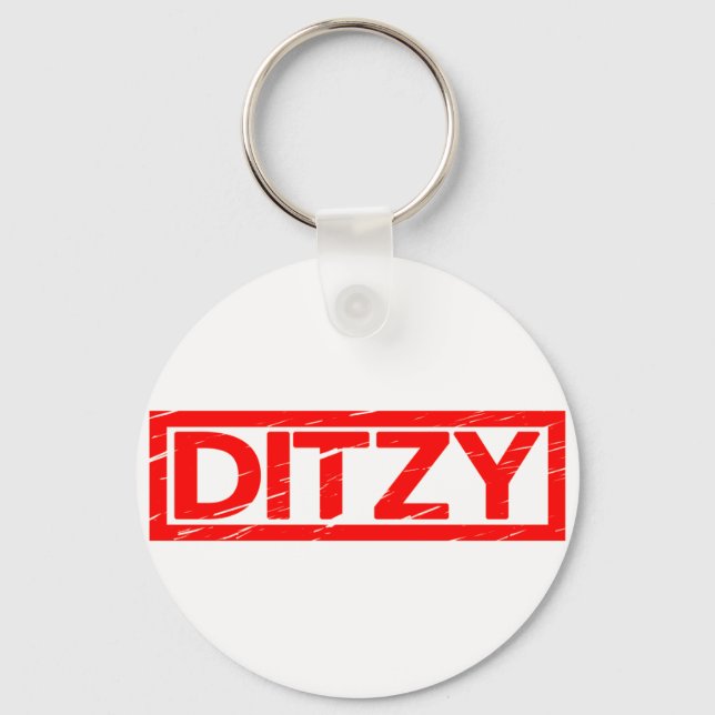 Ditzy Briefmarke Schlüsselanhänger (Vorderseite)