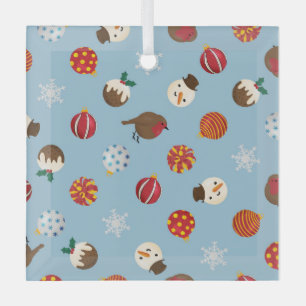 Ditzy Christmas Punkte Ornament Aus Glas