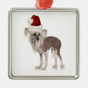 Ditzy Dogs~Original Ornament~Chinese Crested Silbernes Ornament