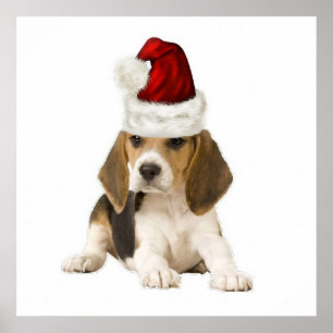 Ditzy Dogs~Original Poster~Beagle~Christmas Poster