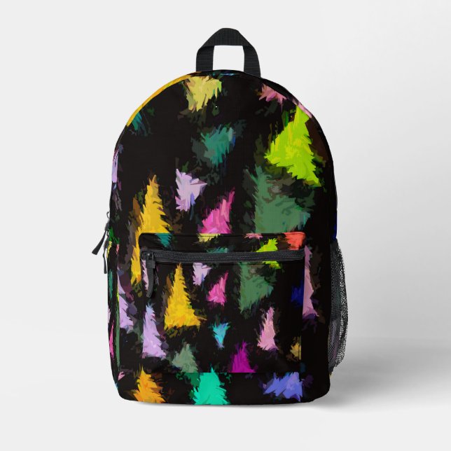 Ditzy Triangle Bedruckter Rucksack (Vorderseite)