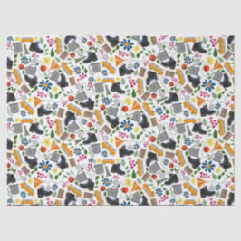 Ditzy Whimsical Wandermuster | Folkkunst im Freien Seidenpapier