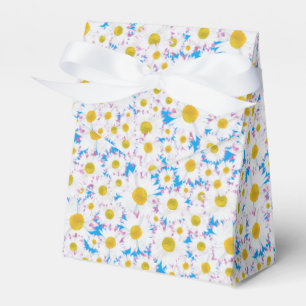 Ditzy White Daisies Custom Zent Favor Box Geschenkschachtel