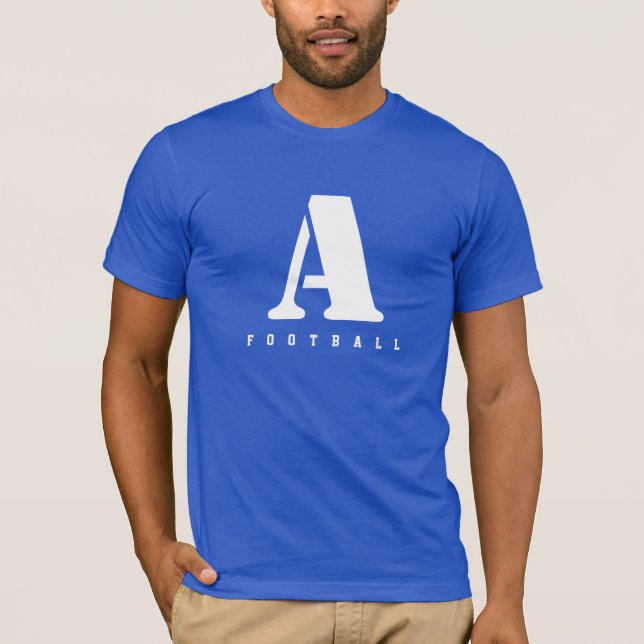 DIU Name+Number Football-Team T-Shirt (Vorderseite)