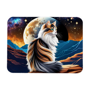 Diute Calico Cat und Wüstenmoon Magnet