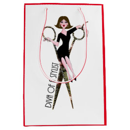 "Diva a Stylist" Mittlere Geschenktasche Geschenktüte